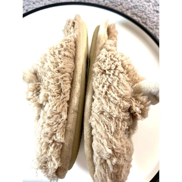 Dearfoams Girls Slippers Christmas Reindeer Tan/Red Size 2-3 - Picture 5 of 9